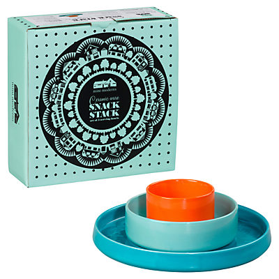 Mini Moderns Ceramic Snack Stack, Set of 3